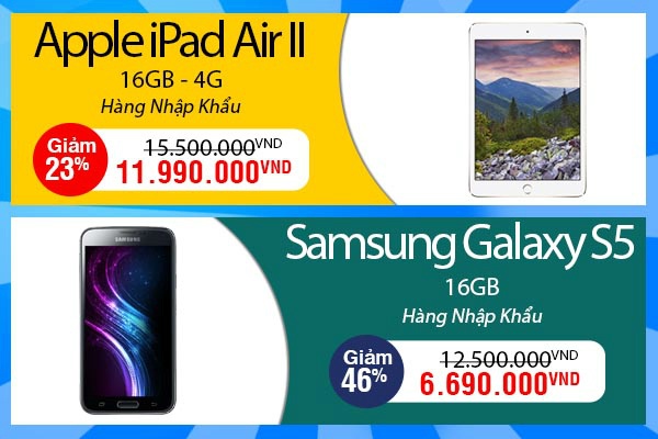 Các thiết bị di động thông minh giá tốt tại Lazada.