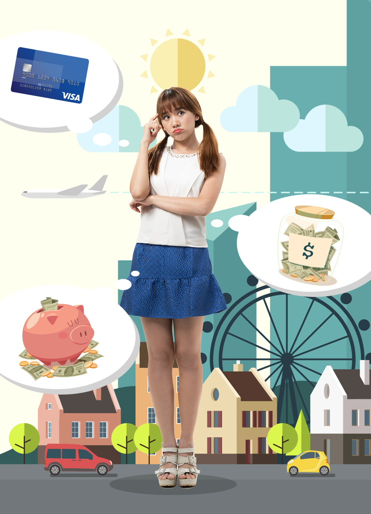    Nữ ca sĩ luôn mang theo thẻ visa bên mình để tiện thanh toán các khoản chi tiêu. 
