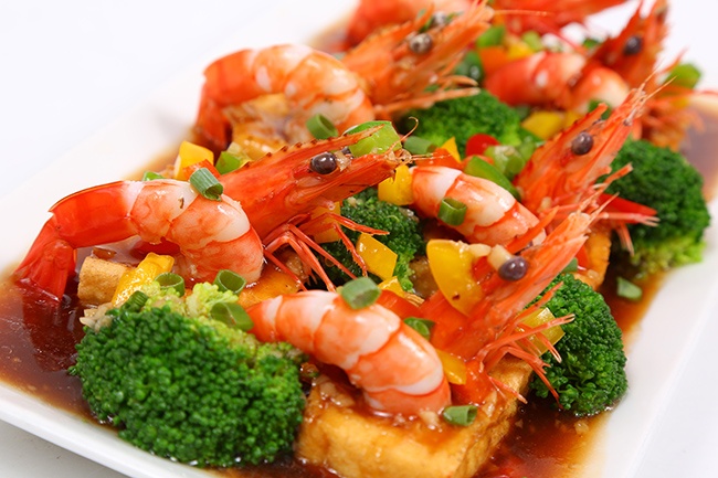 Tôm phỉ thúy dầu hào