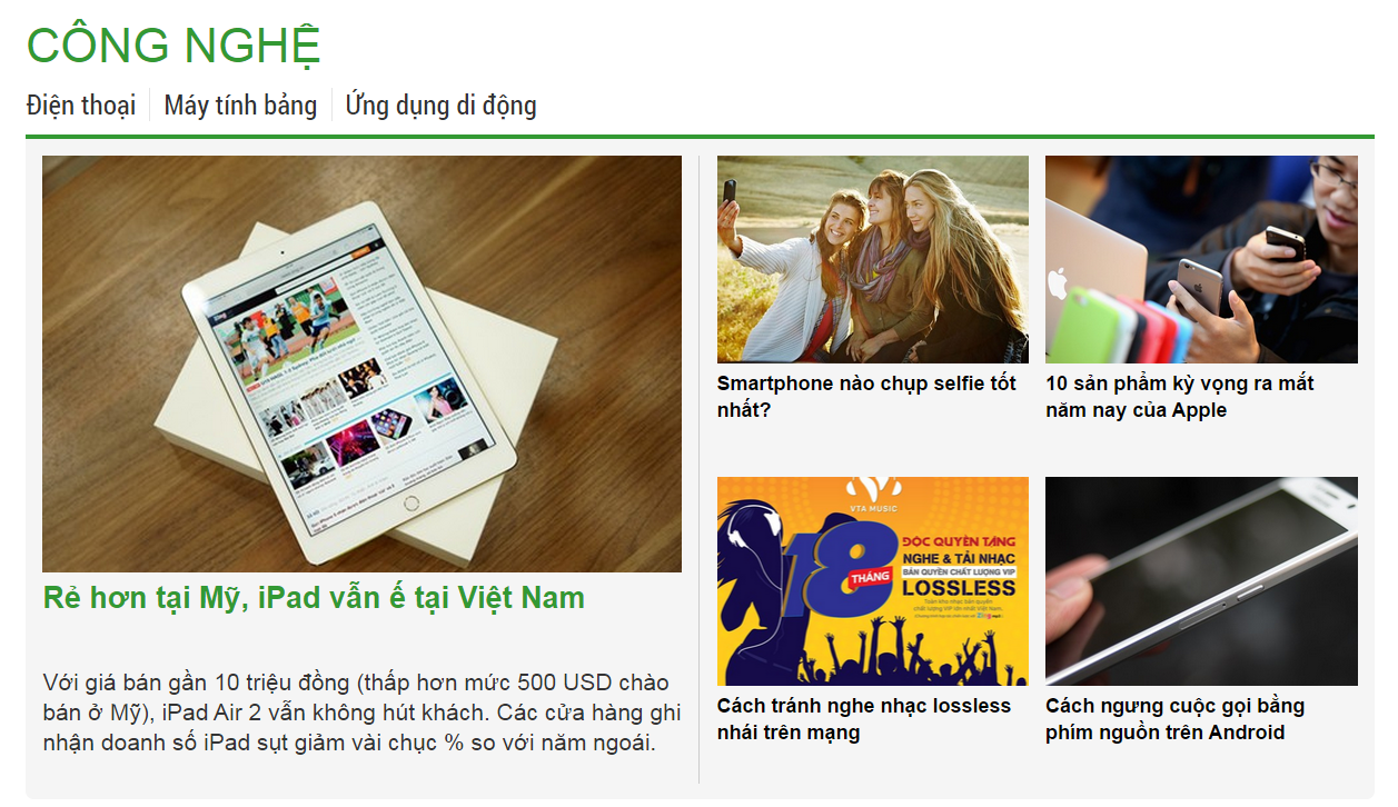 Xem tin tức về công nghệ vào ngày nghỉ là thú vui của dân đam mê thiết bị số.