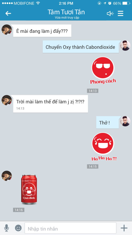 Những lần chat sẽ trở nên hài hước hơn khi có thêm các biểu tượng cảm xúc.