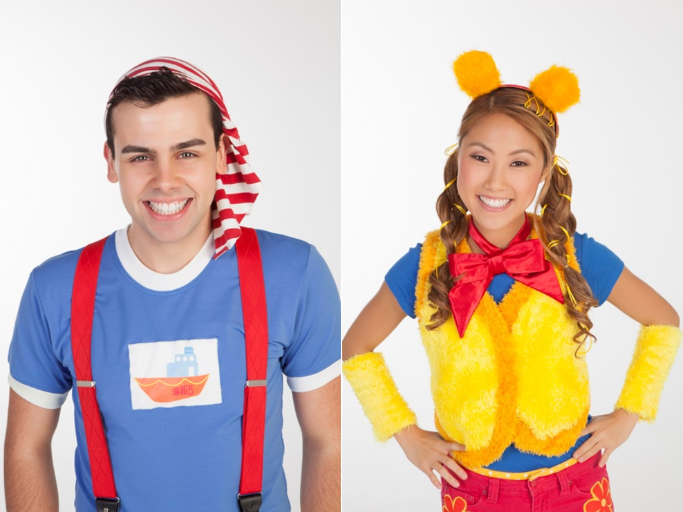 Tạo hình ngộ nghĩnh của các nghệ sĩ trong chương trình.