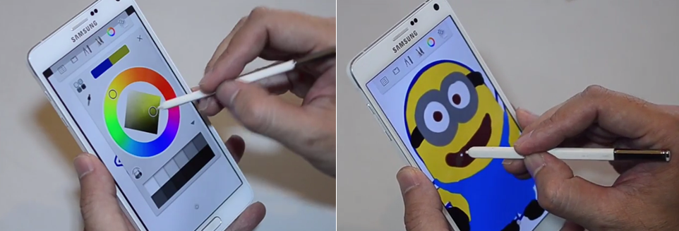 Một chút màu xanh da trời và màu vàng tươi là đủ để tạo bức tranh Minion đáng yêu.