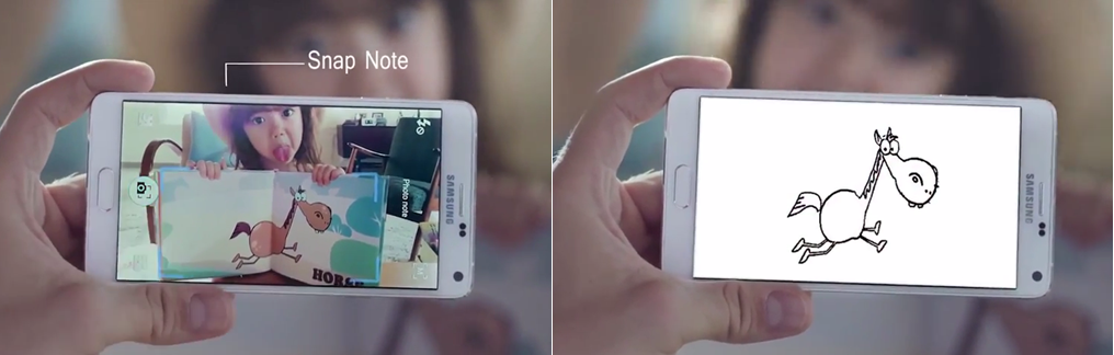 Snap Note cho phép trẻ chuyển đổi hình ảnh và chữ viết thành tranh vẽ tương ứng.