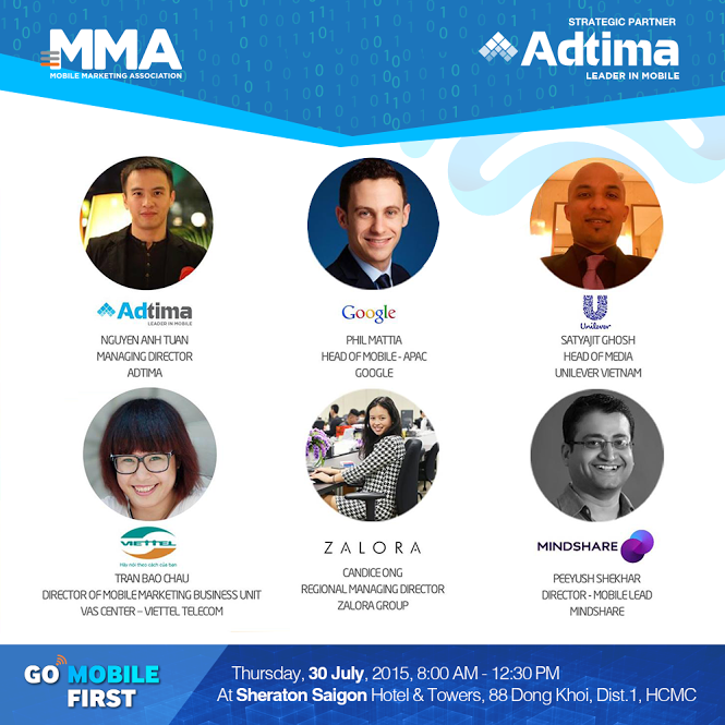 Các diễn giả của hội thảo Go Mobile First đều là chuyên gia trong lĩnh vực mobile marketing.