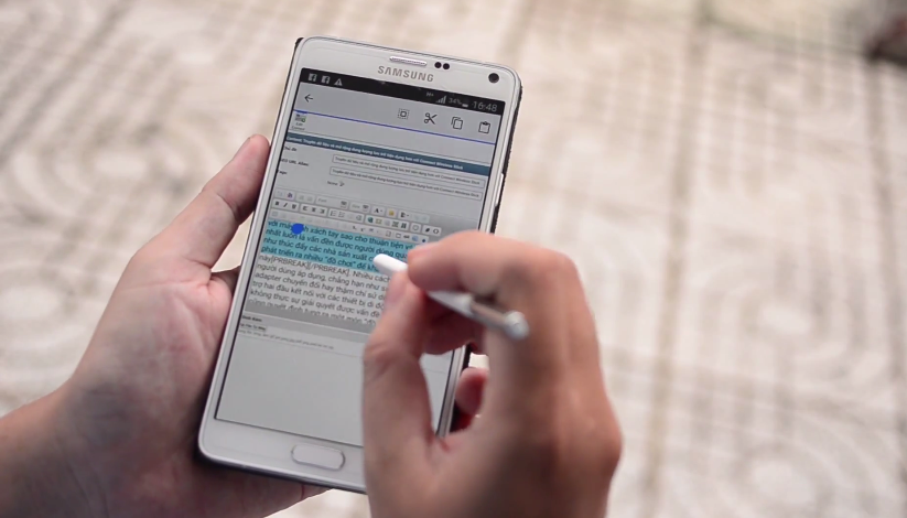 S Pen có thể thay thế chuột máy tính khi làm việc với văn bản.