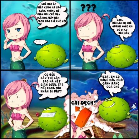 Cặp đội không đội trời chung iCá Nóc và Nàng Tiên iCá