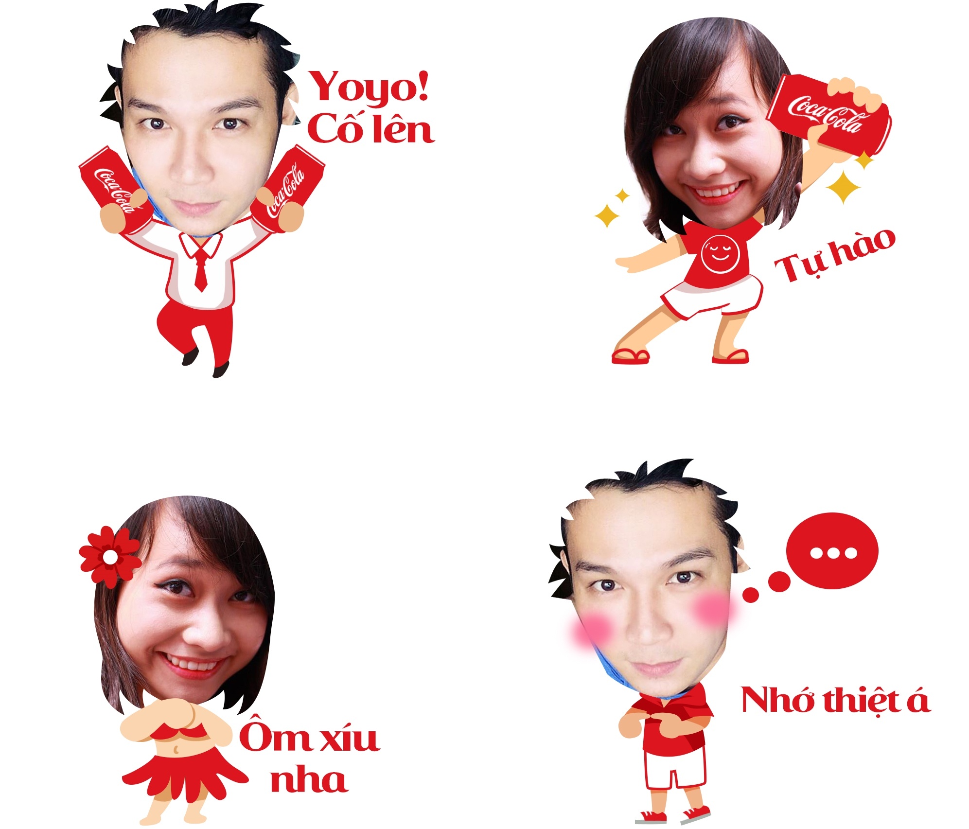Coca-cola trinh lang bo suu tap sticker ca nhan hinh anh