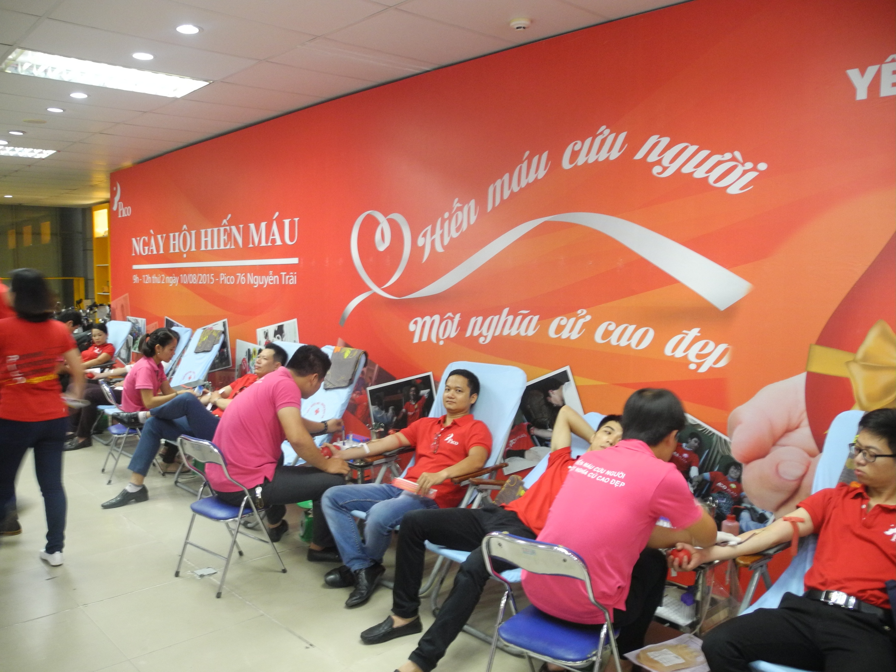 Ngày hội hiến máu Pico đã thu được gần 200 đơn vị máu.