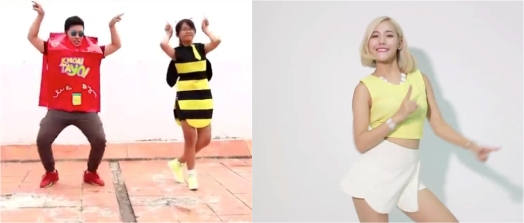 Các bạn trẻ thể hiện nét đáng yêu rất riêng trong cuộc thi Honey honey dance cover.