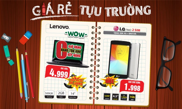 Nhiều ưu đãi hấp dẫn dành riêng cho học sinh, sinh viên tựu trường.