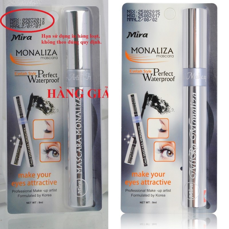 Sự giống nhau ngỡ ngàng giữa hàng thật và hàng nhái.