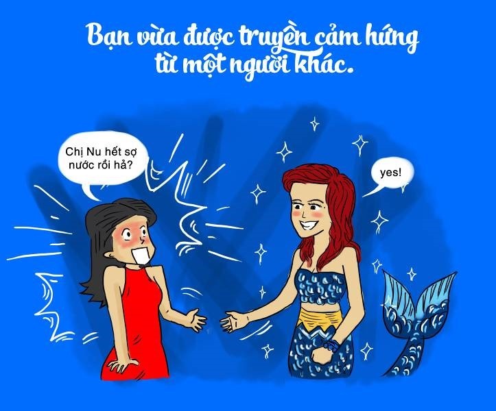  Đôi khi, câu chuyện về sự nỗ lực từ một người xa lạ có thể khiến chúng ta thay đổi. Đó là lý do nhiều bạn trẻ sau khi xem clip hát dưới nước của Đông Nhi đã được truyền cảm hứng để vượt qua mọi nỗi sợ của bản thân để làm điều khác biệt.  