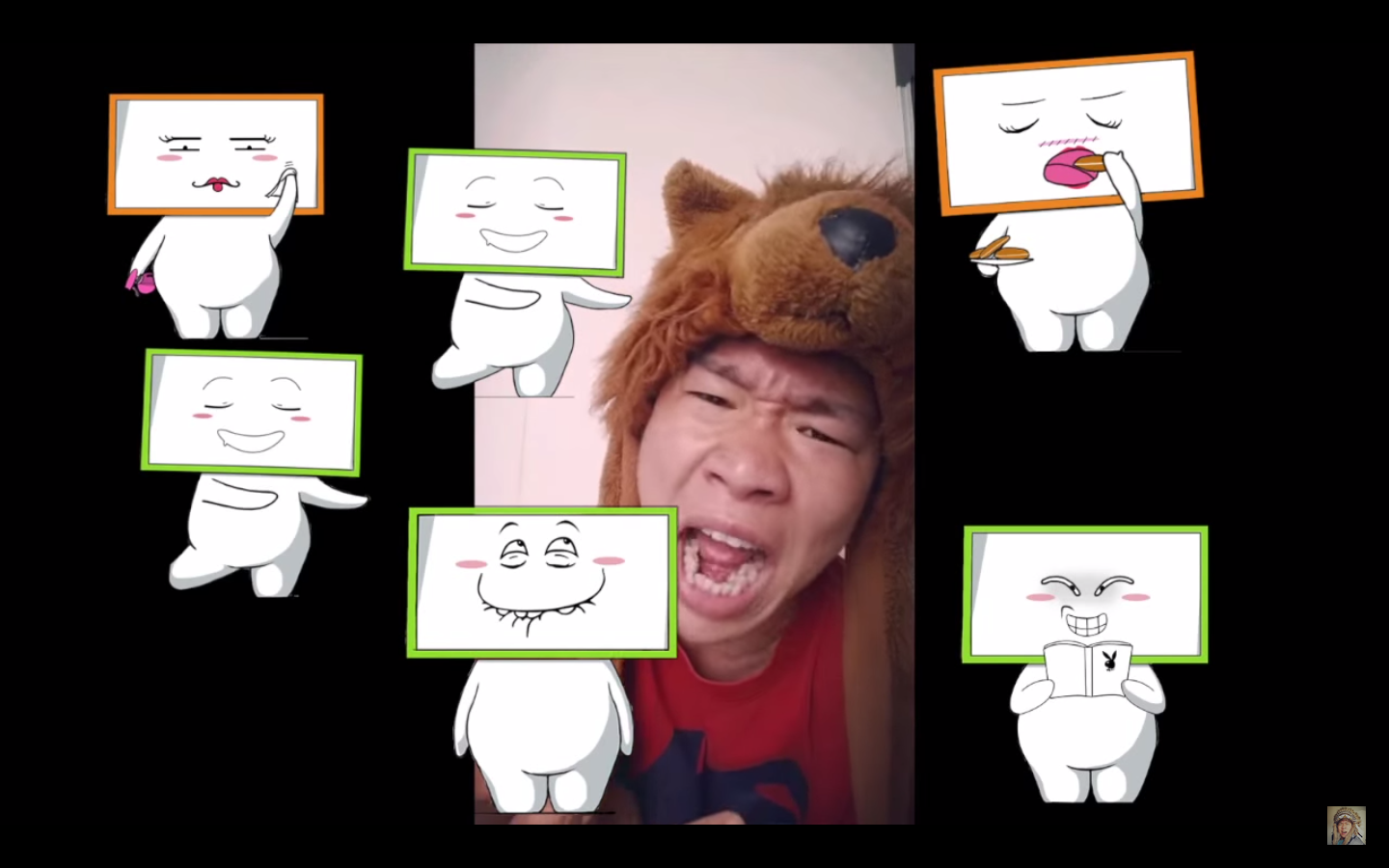 Những icon ngộ nghĩnh được Dưa Leo dùng làm minh họa cho Vlog