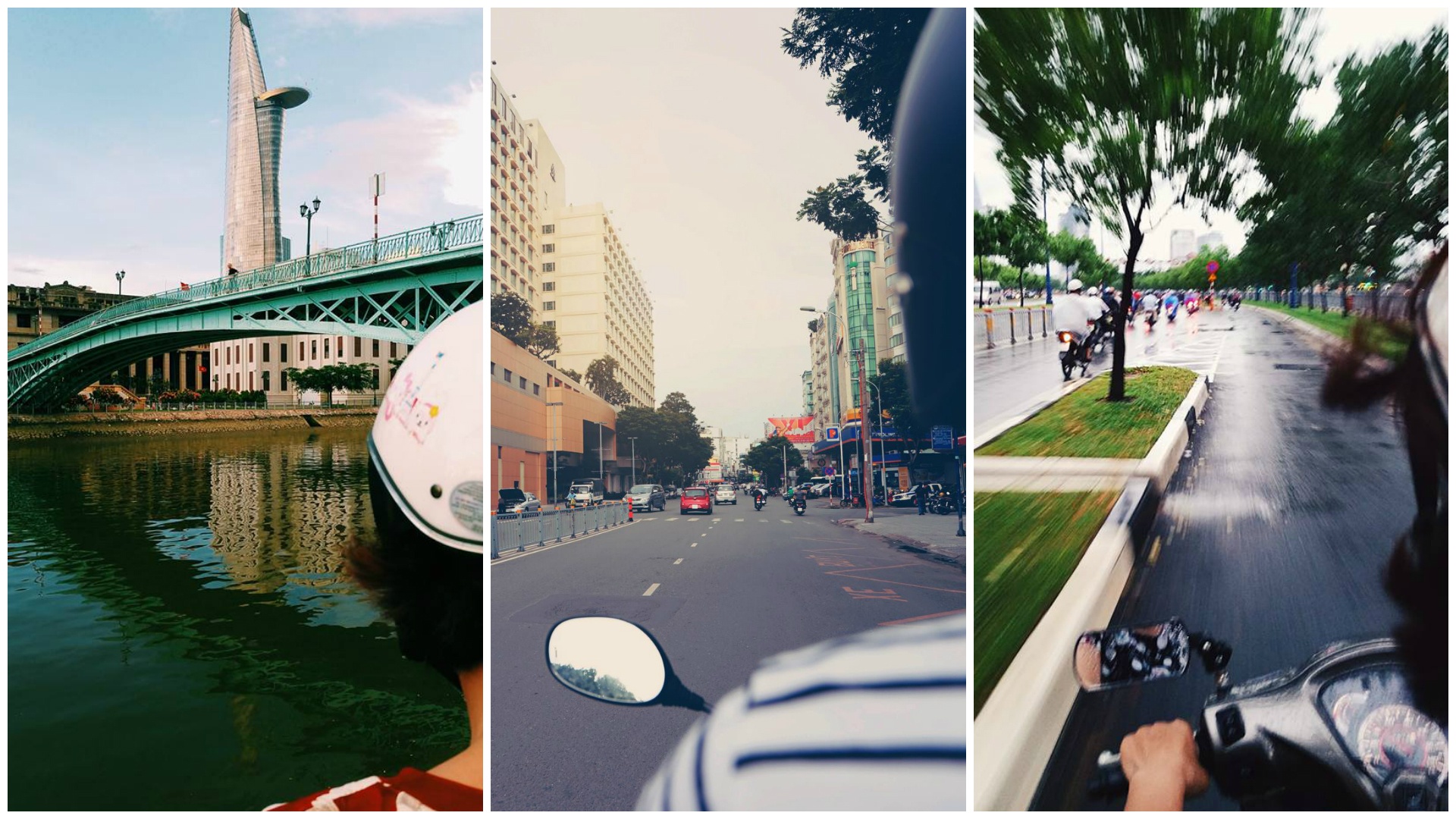Những hình ảnh thân quen của Sài Gòn bỗng trở nên tươi mới và cuốn hút lạ kì từ góc nhìn đằng sau bờ vai tài xế.