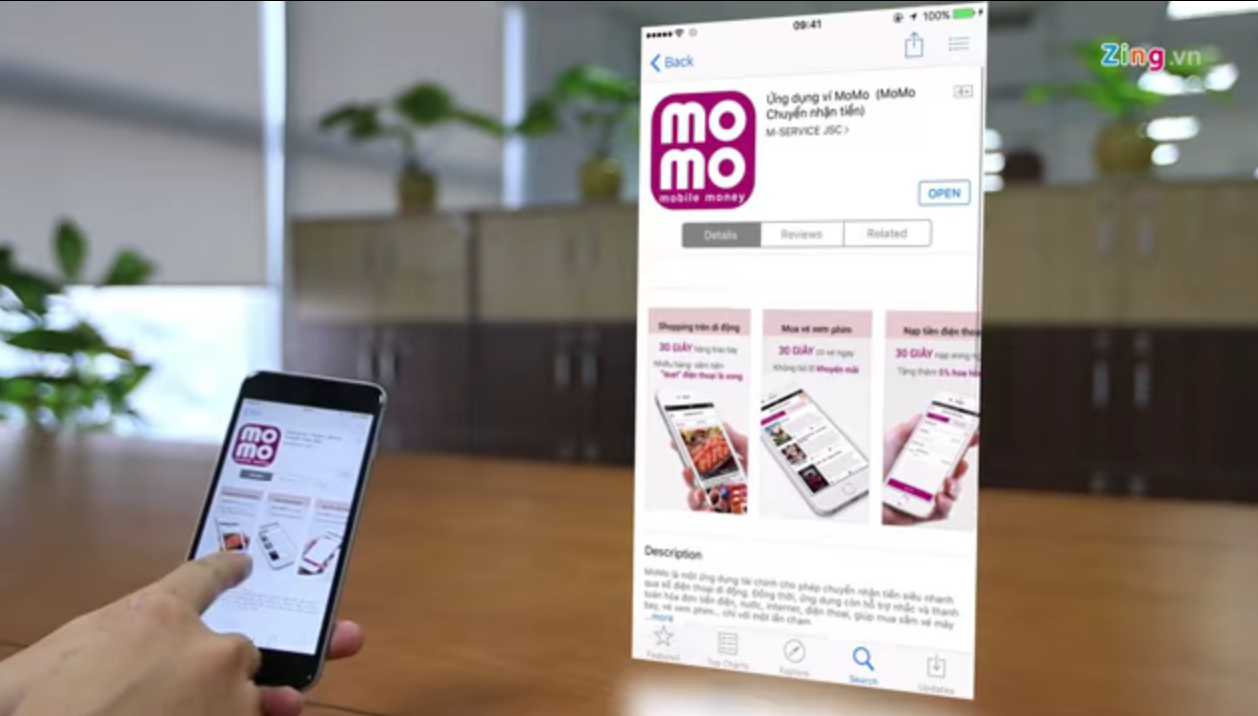 Trai nghiem nhanh ung dung chuyen tien MoMo hinh anh