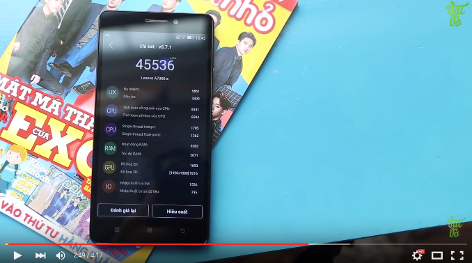 Trang review uy tín Vật Vờ test sức mạnh cấu hình sản phẩm.