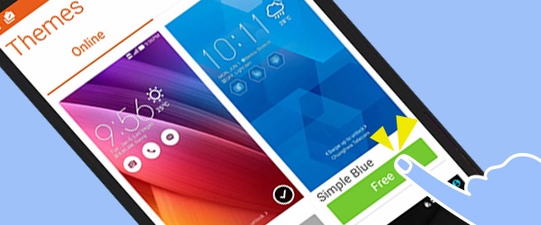 Thay đổi màu sắc giao diện theo cảm xúc: Asus Launcher giúp người dùng chuyển đổi màu sắc màn hình chính theo tâm trạng, bằng cách vuốt nhẹ màn hình trang chủ lên phía trên và nhấn nút Themes để chọn lựa.