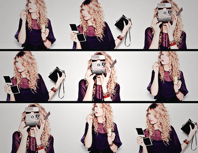 Taylor Swift yêu thích camera polaroid.
