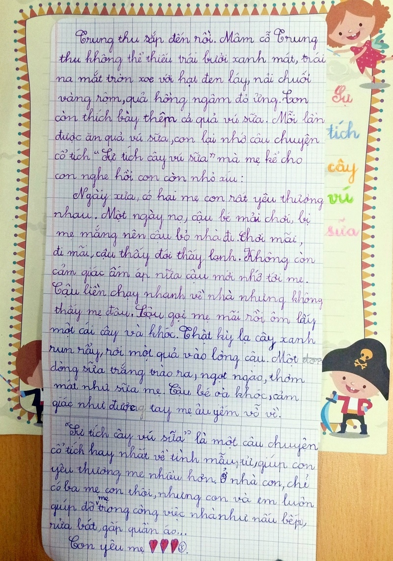 Bài viết của bé Đăng