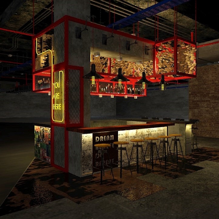 T-Club tích hợp quầy bar và nhà hàng ẩm thực, đem đến những món ăn, thức uống ngon cho mọi người sau giây phút vui vẻ. Khu ăn uống tại đây có thiết kế phá cách, lối bài trí mang hơi hướng đường phố, phóng khoáng, sôi động và đầy màu sắc.