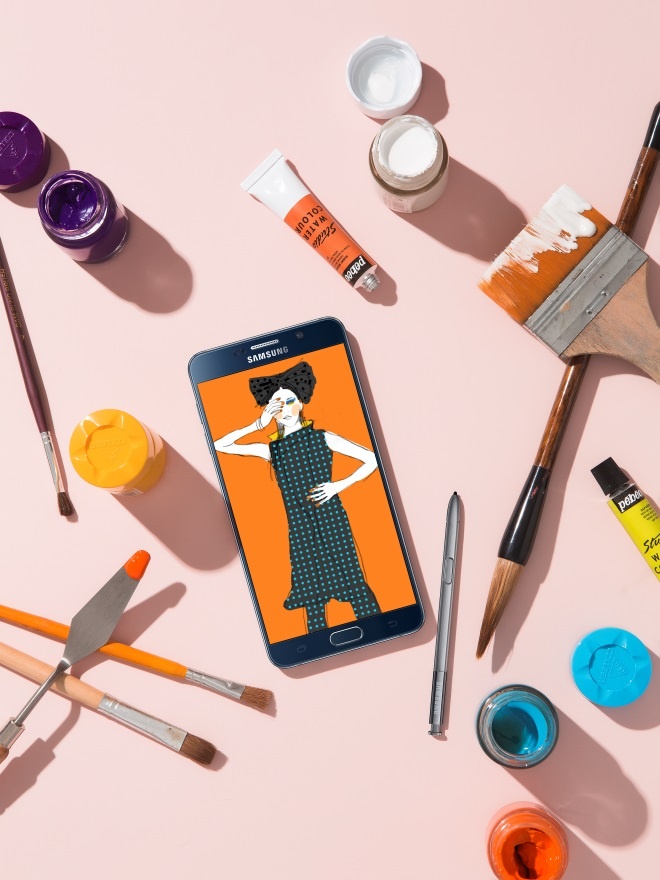 Galaxy Note 5 là nguồn cảm hứng cho những sáng tạo của Dzũng Yoko.