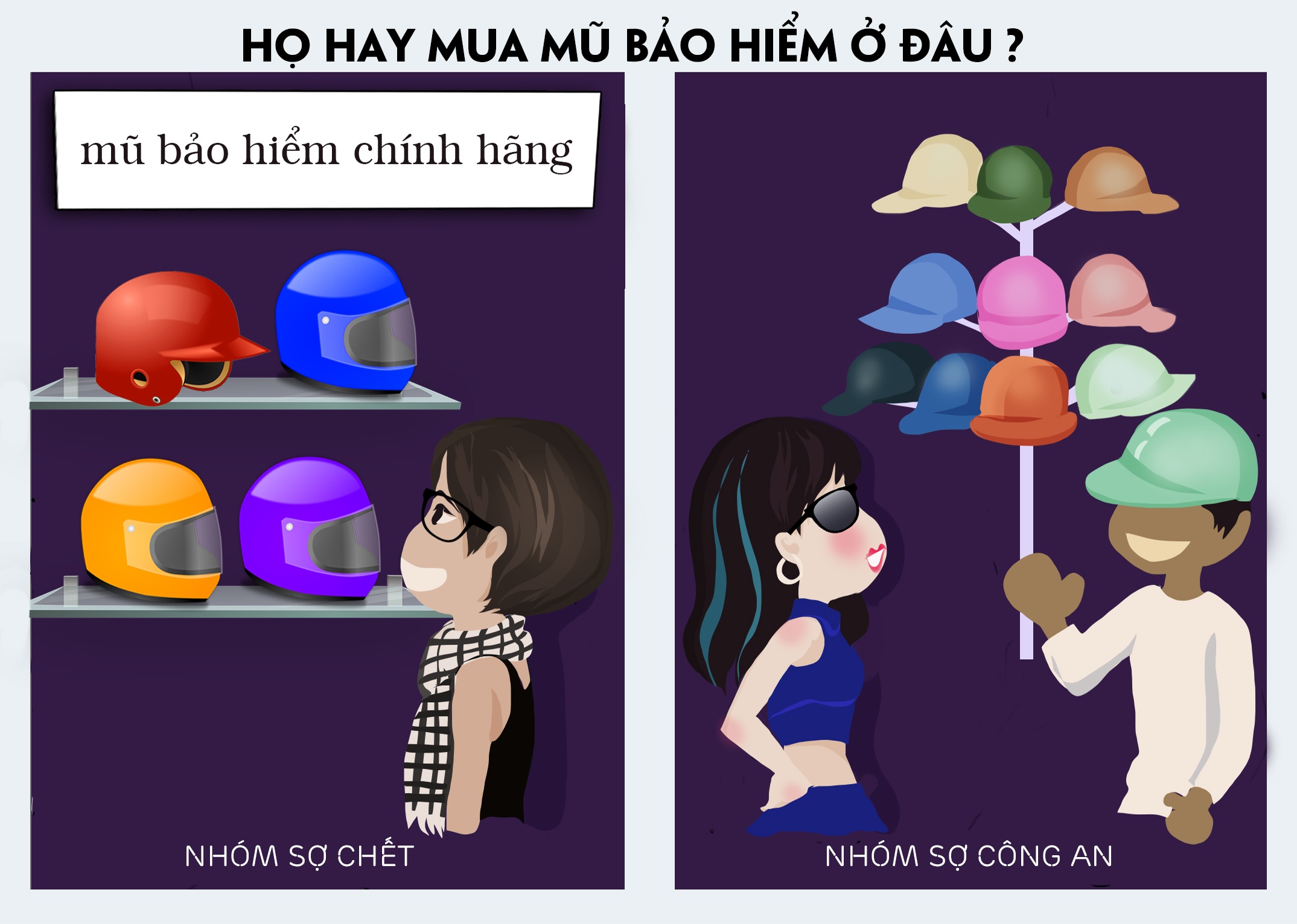 Với nhóm “sợ chết” và lo cho an toàn của mình, mũ bảo hiểm không phải món đồ có thể lựa chọn qua loa, phải đảm bảo đủ chất lượng để bảo vệ cho chính bản thân.