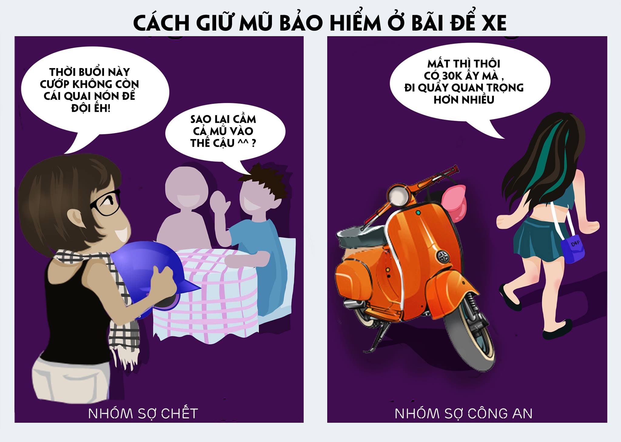 Ai mua mũ bảo hiểm đạt chuẩn đều cẩn thận giữ gìn, còn người chọn đồ rẻ, chất lượng thấp lại xem nhẹ giá trị món đồ quan trọng khi đi xe máy.