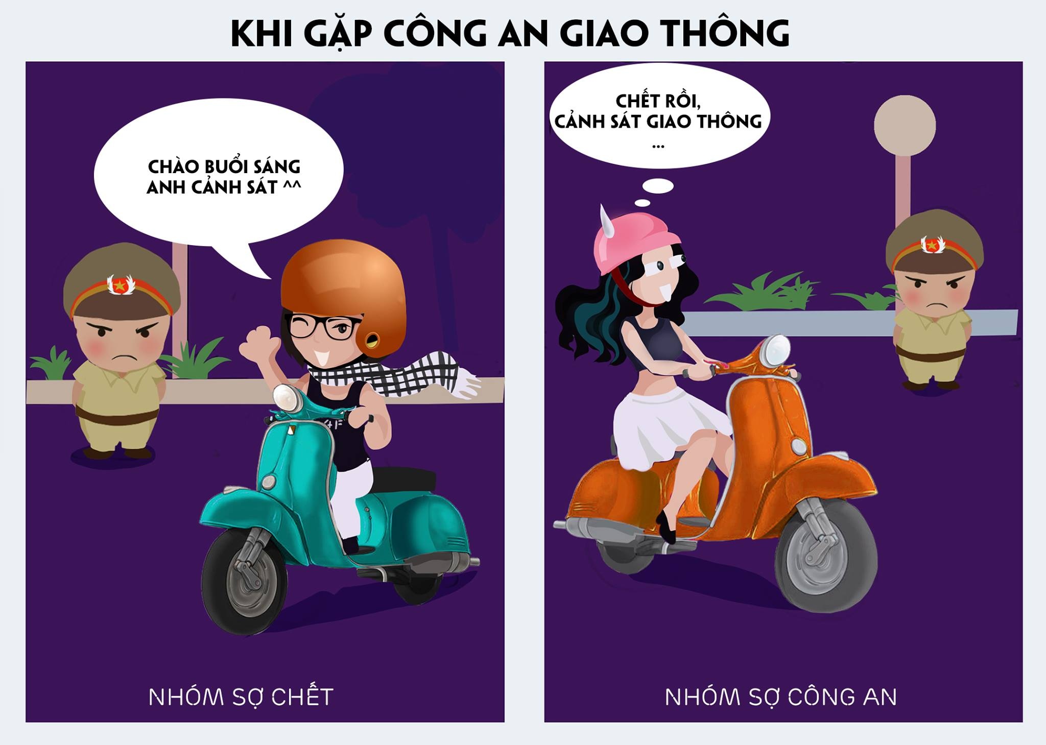 Bộ tranh ra đời nhằm ủng hộ chiến dịch “Toàn dân đội mũ bảo hiểm đạt chuẩn” do Uỷ ban An toàn Giao thông kết hợp tổ chức cùng Unilever Việt Nam (nhãn hàng dầu gội trị gàu Clear).
