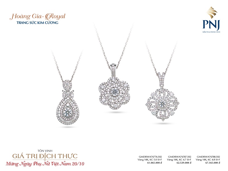 Hoàng Gia - Royal Trang sức PNJ chắc chắn sẽ là món quà tặng hoàn hảo mà phái đẹp mơ ước.