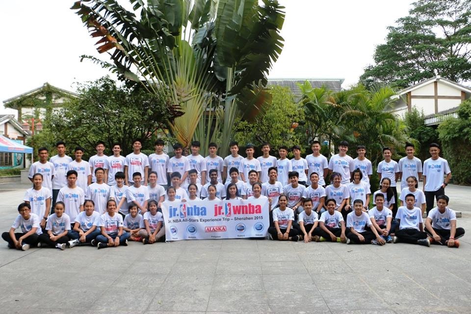 Các đội tuyển Jr. NBA All-Stars Việt Nam, Malaysia, Indonesia, Philippines và Thái Lan cùng nhau có mặt tại Thâm Quyến.