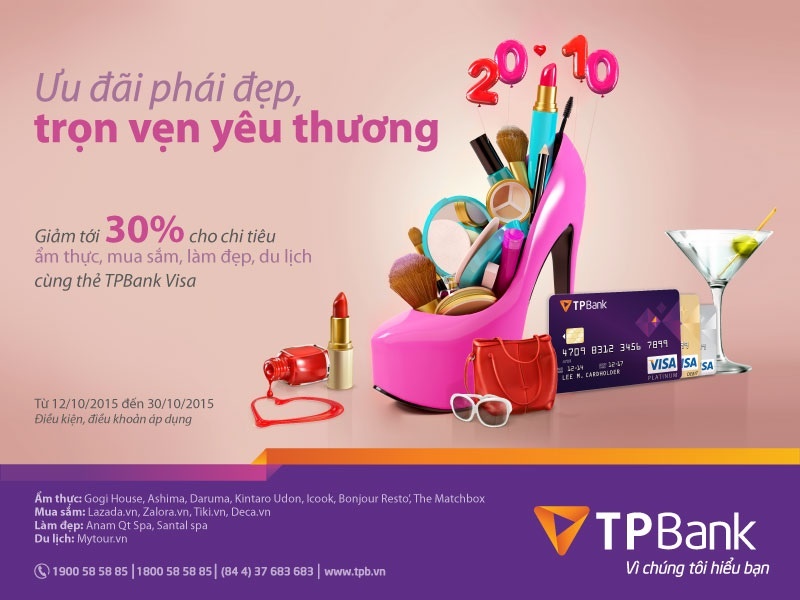 TPBank uu dai 30% mung ngay Phu nu Viet Nam hinh anh