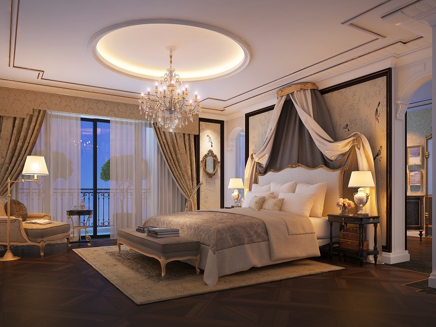 Phòng khách sạn đẳng cấp 5 sao.