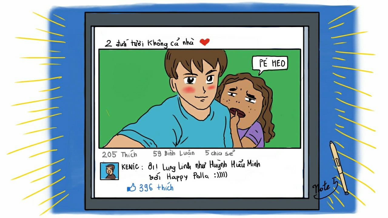 Nếu có một tấm hình em nhăn nhó ngái ngủ, trong khi mặt anh rạng rỡ sau khi chỉnh sửa lung linh như Huỳnh Hiểu Minh thế này trên Facebook của anh, em có tức giận không?