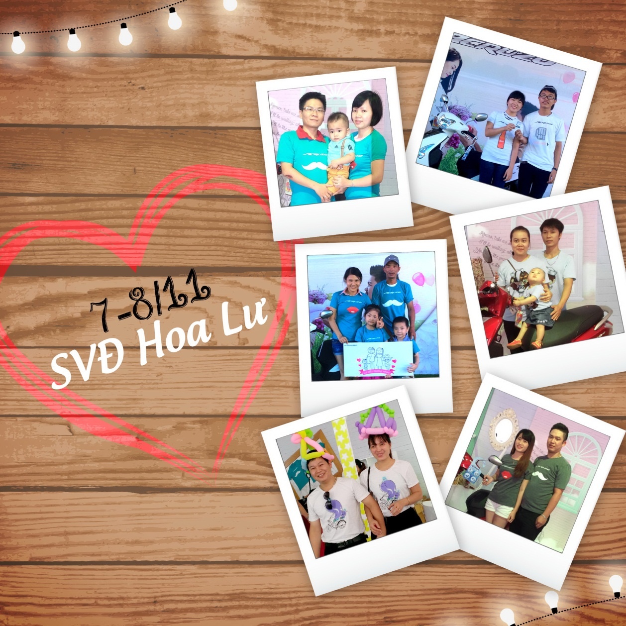 Rất nhiều cặp đôi và gia đình đã nhận được áo thun siêu dễ thương tại các sự kiện trước đó.