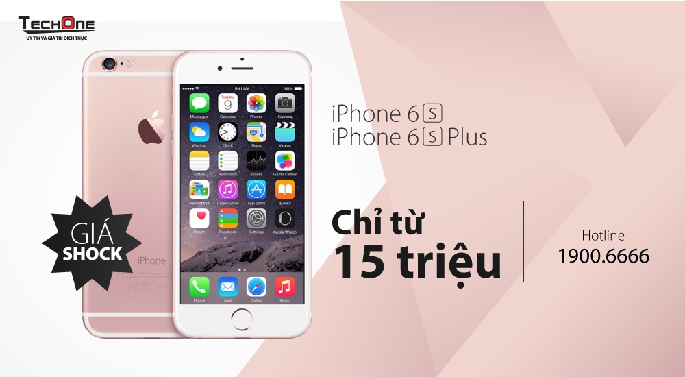 Khách hàng check giá sản phẩm theo màu sắc và dung lượng tại đây.( http://www.techone.vn/iphone-6s/)