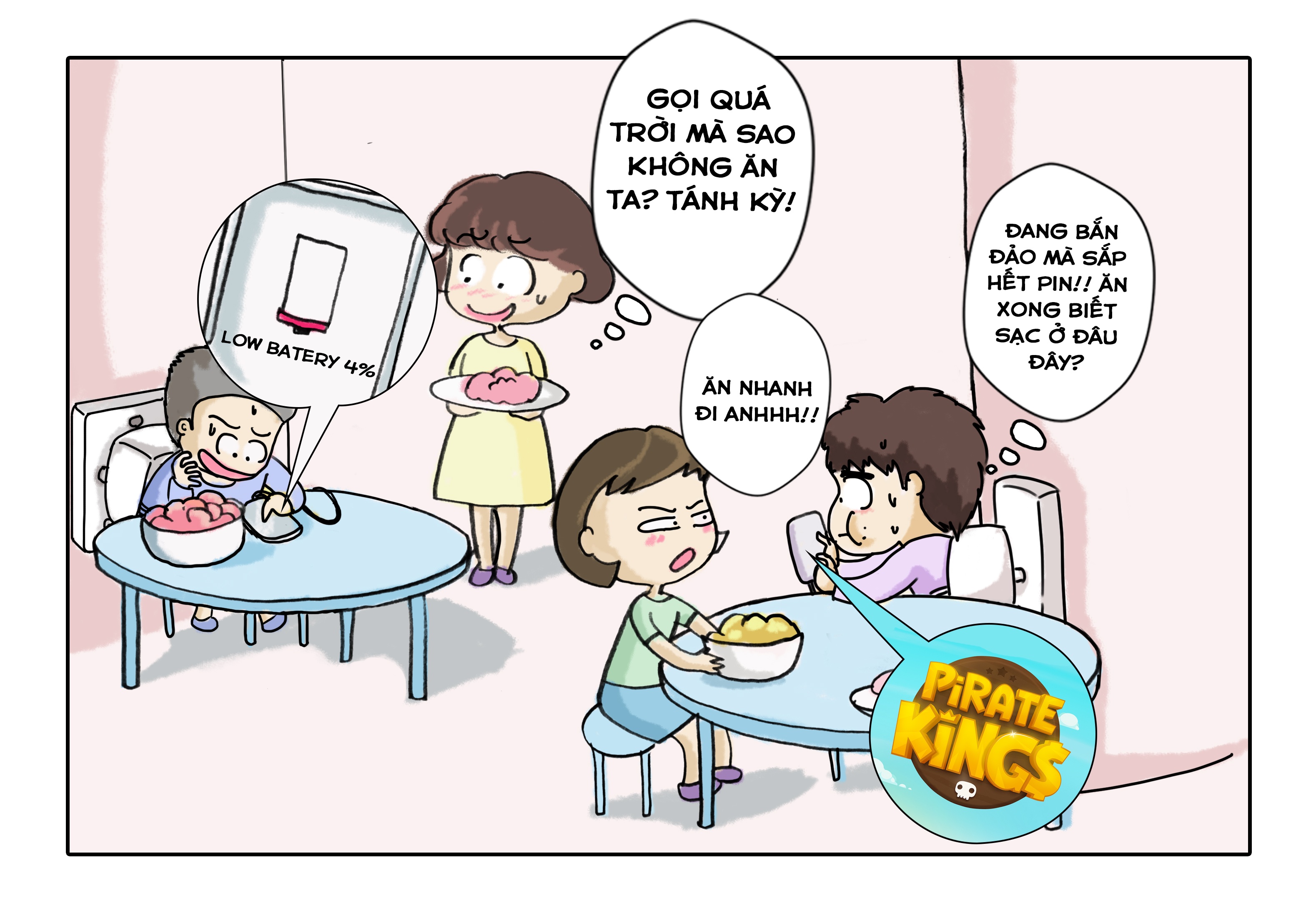 Điện thoại được dùng để chơi game, nhắn tin, lướt web… liên tục nên rất nhanh chóng sụt nguồn. 