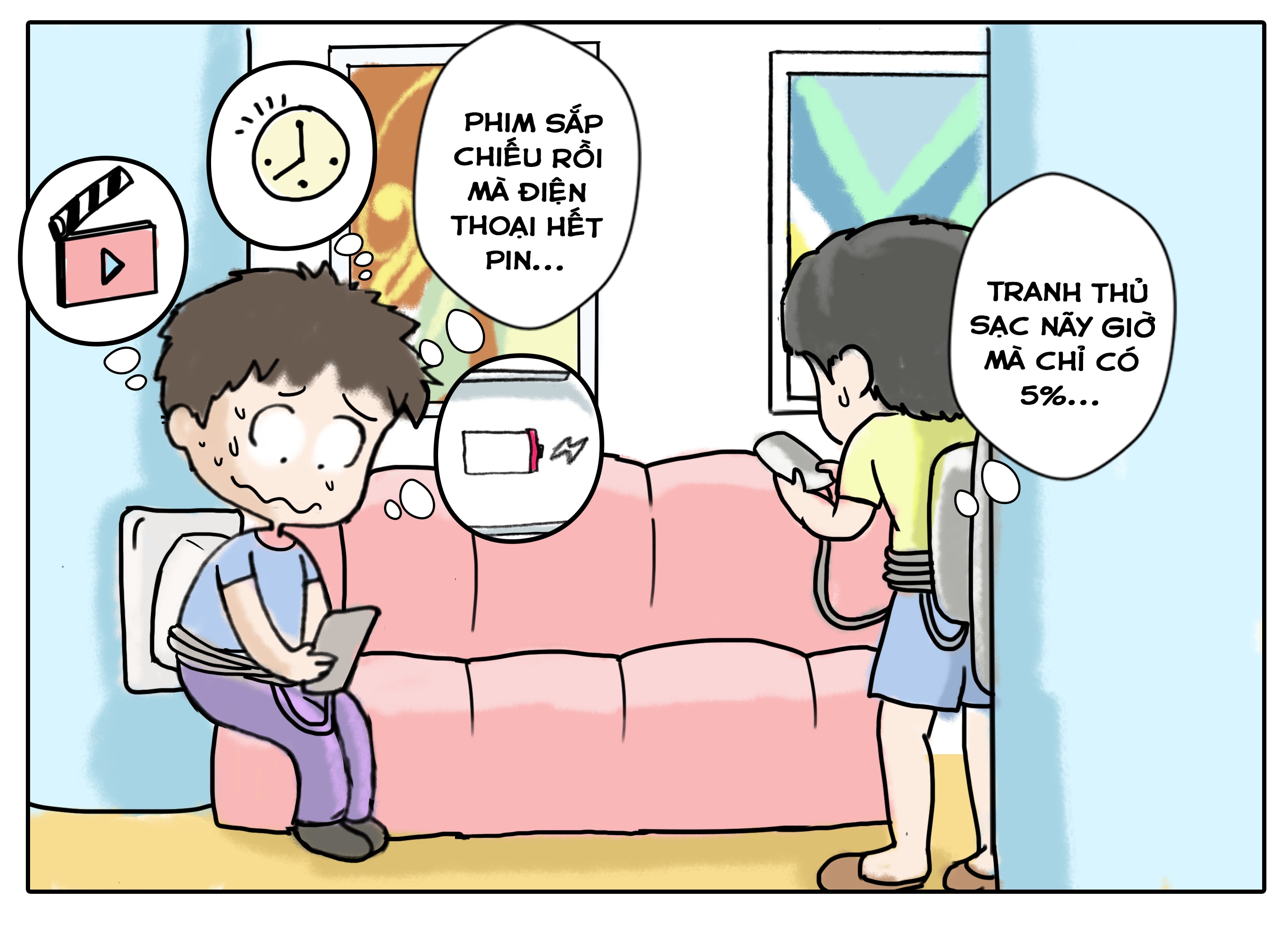 Nhiều người còn nảy ra ý tưởng bổ sung thêm nhiều ổ cắm trong WC để tranh thủ sạc lúc đi vệ sinh.