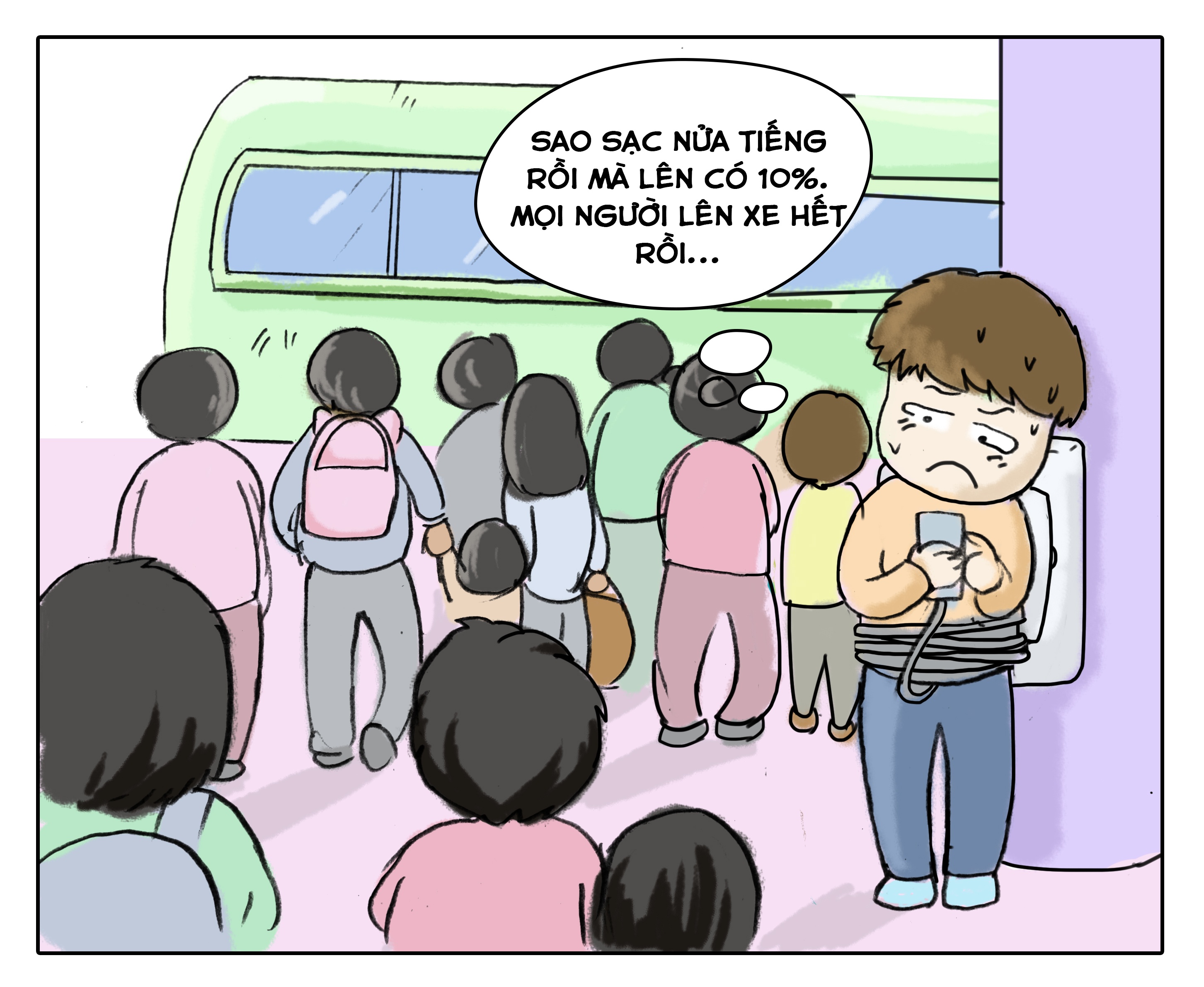 Đó là lúc họ phải tiết kiệm từng phần trăm pin còn lại. 