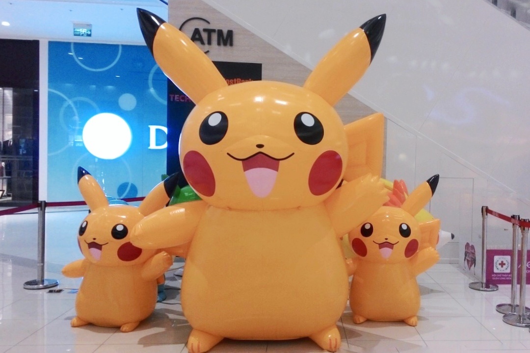   Các chú Pikachu bằng hơi đã xuất hiện trước tại AEON MALL Long Biên.