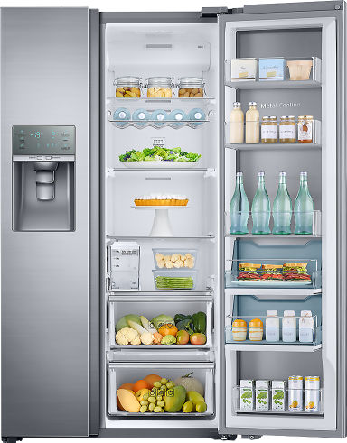 Mẫu tủ lạnh trong tủ lạnh Food showcase với ngăn lưu trữ thông minh dành riêng cho từng thành viên trong gia đình