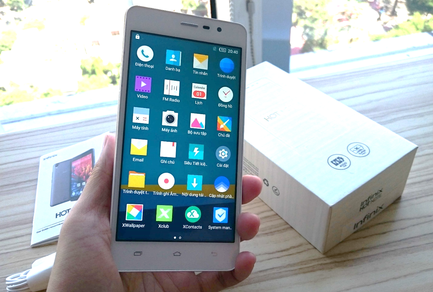 Màn hình 5,5 inch hiển thị rõ nét