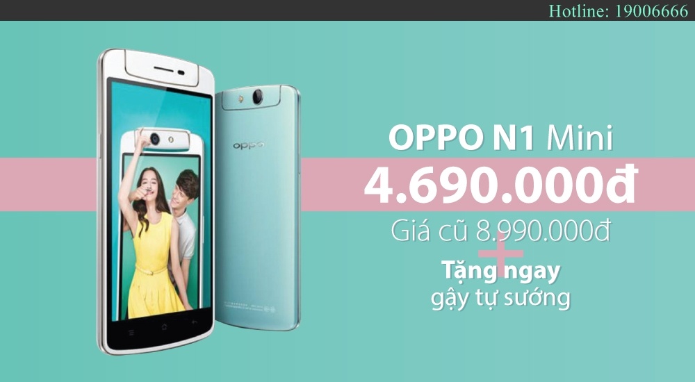 Khách hàng đặt mua OPPO N1 mini tại đây.