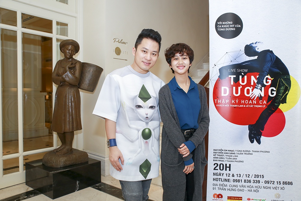 Lê Cát Trọng Lý là khách mời trong liveshow của Tùng Dương.