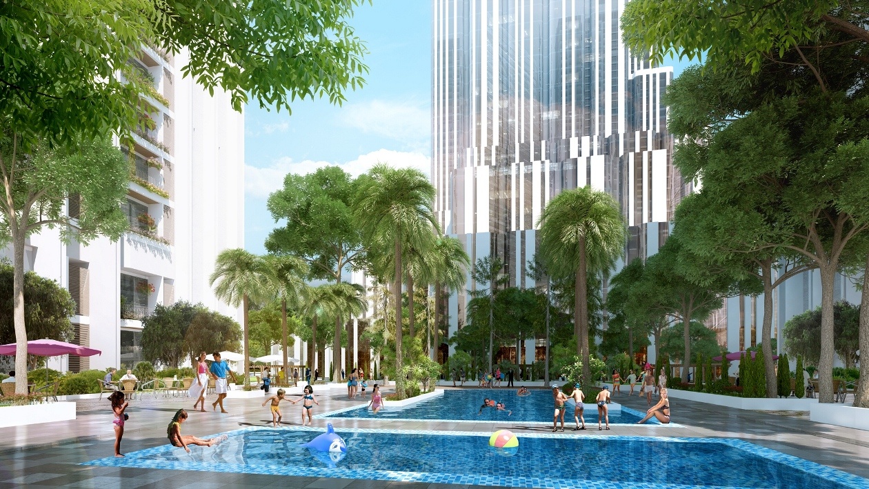 Vingroup cong bo thiet ke canh quan noi khu The Landmark hinh anh