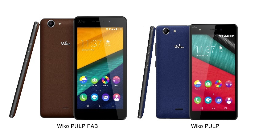 Bộ đôi Wiko Pulp và Pulp Fab với màu sắc tinh tế