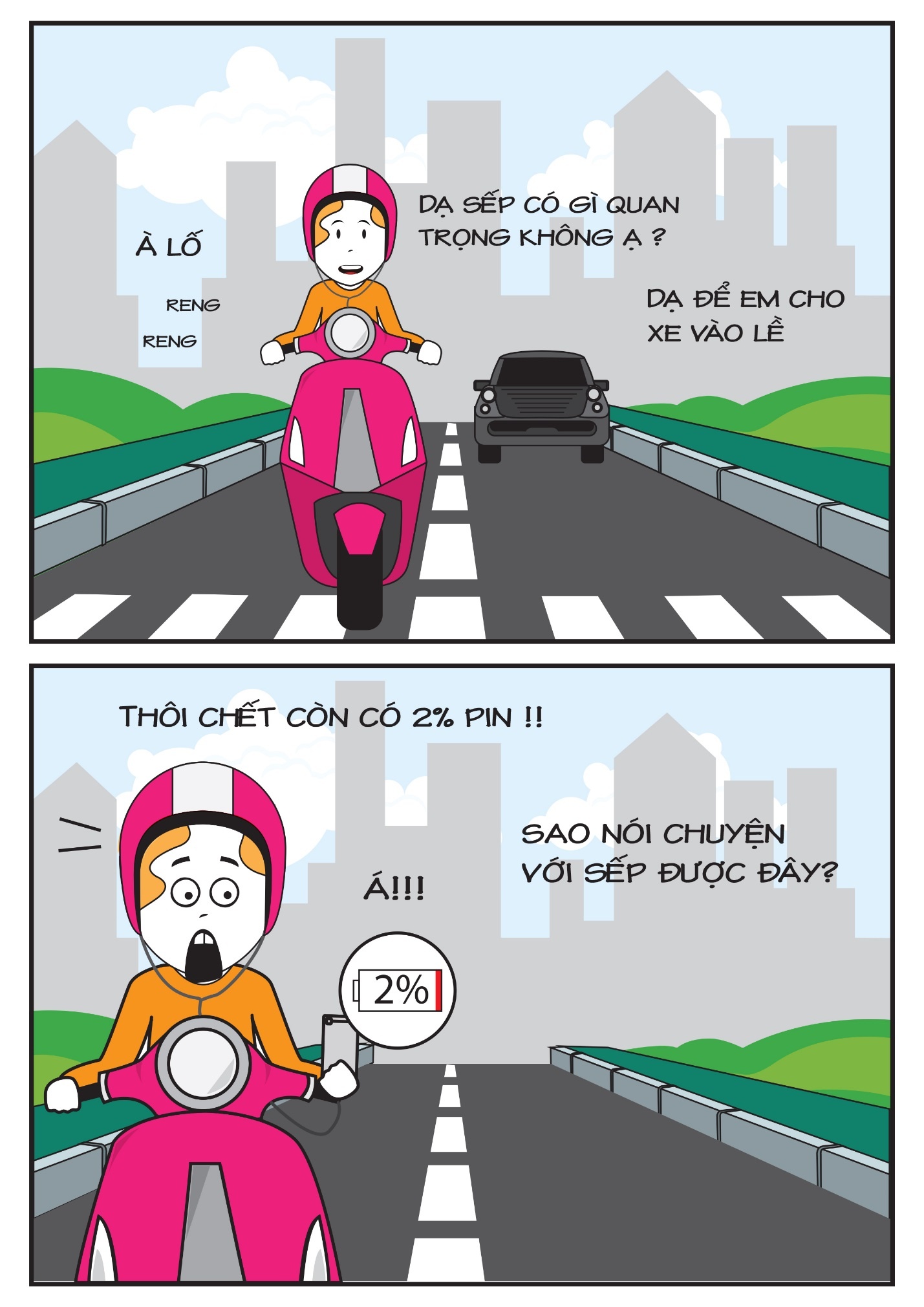 Buổi sáng sẽ chẳng còn đẹp trời nếu bạn đang lái xe trên đường, sếp gọi để trao đổi việc gấp mà điện thoại cạn pin.