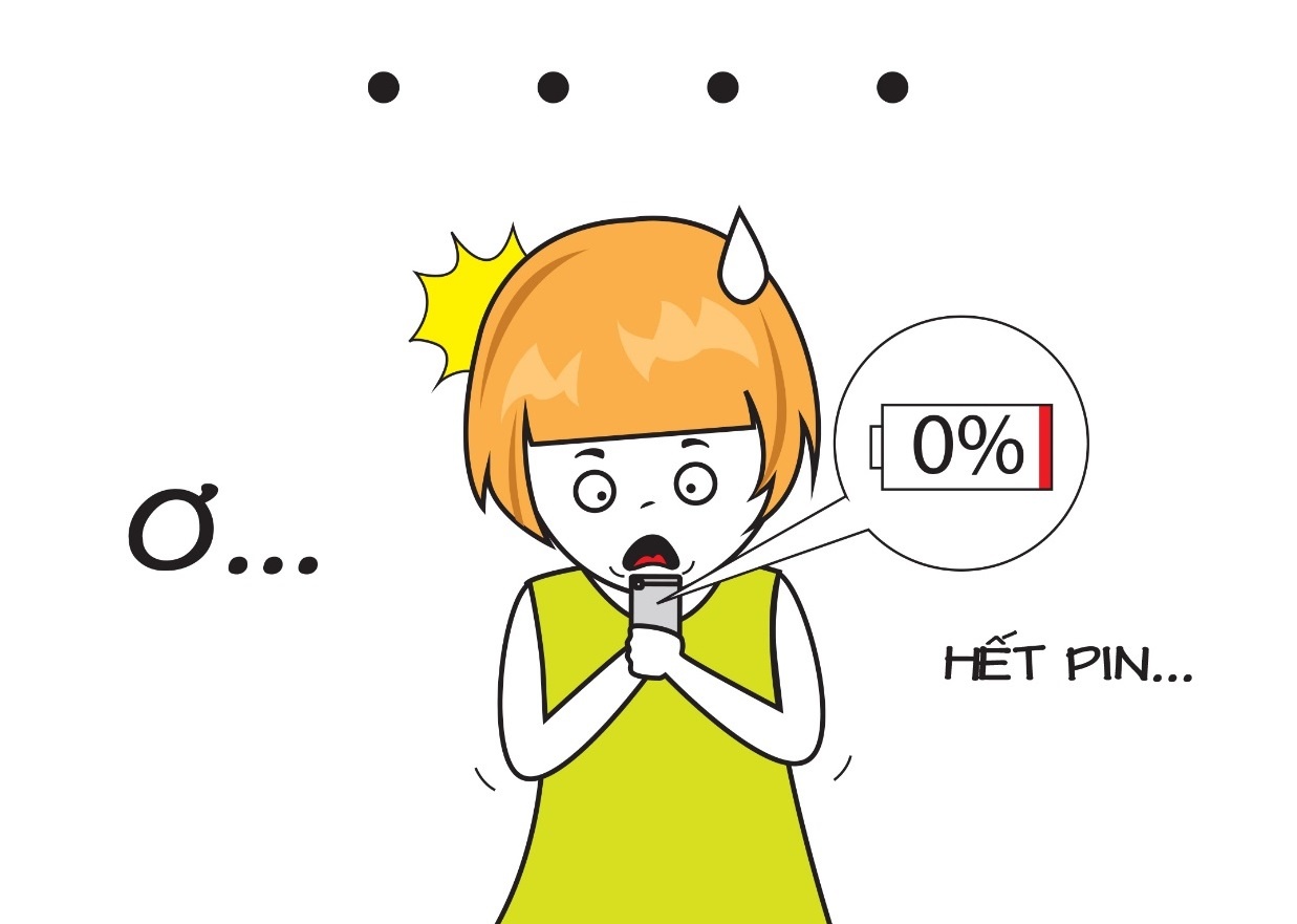 Tranh vui: Nhung tinh huong oai oam khi dien thoai het pin hinh anh