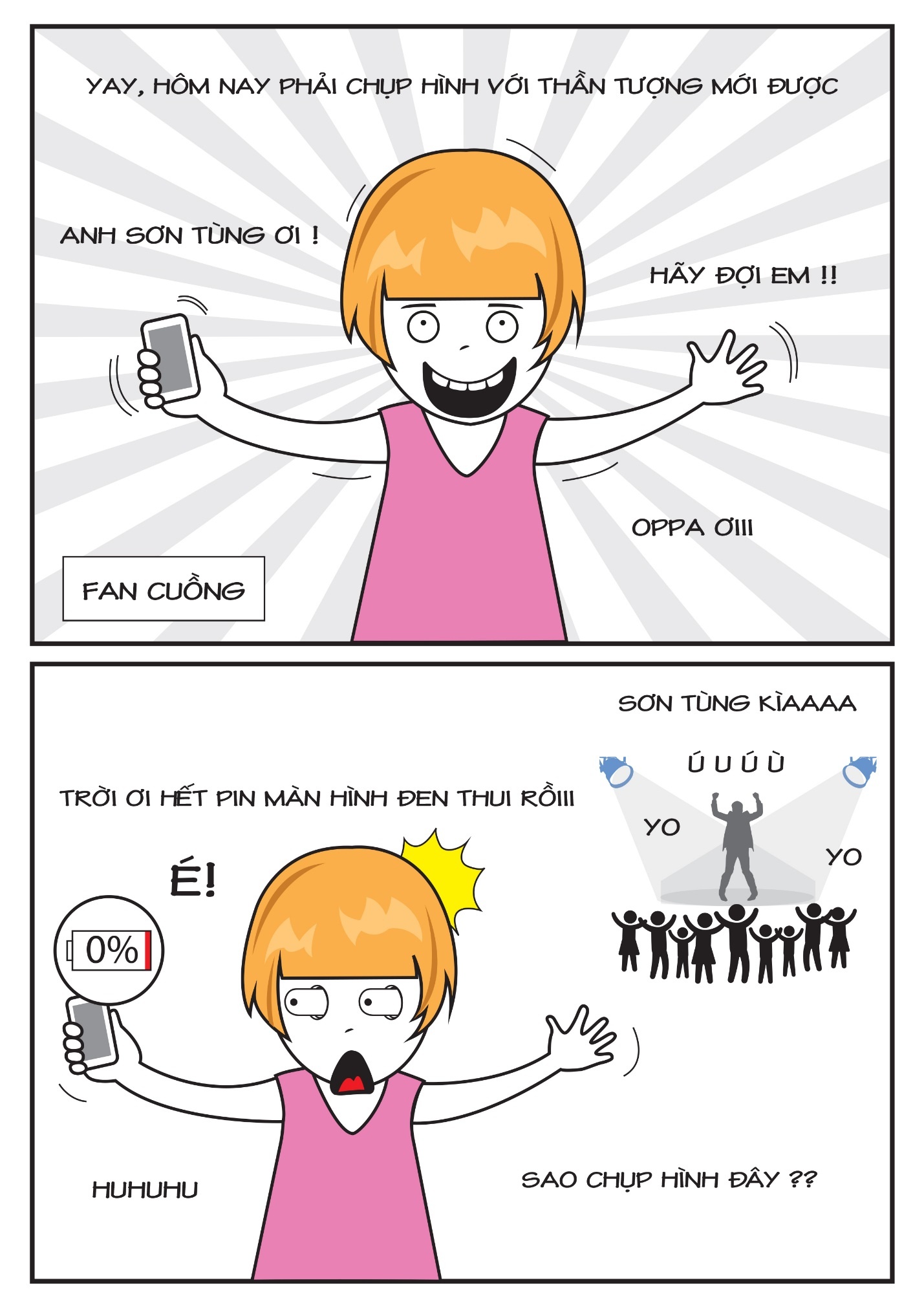 Với các bạn trẻ, gặp thần tượng mà không thể chụp được một cái ảnh chung chỉ vì điện thoại hết pin là điều… “đau đớn” nhất.