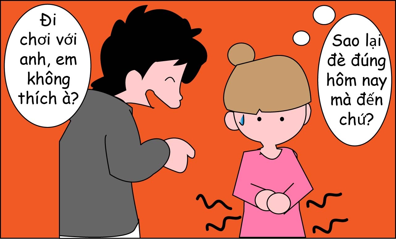 Hẹn hò đúng ngày đèn đỏ đôi khi khiến con gái mất tự tin. 